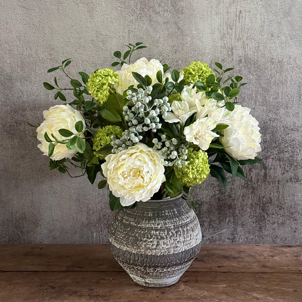 Arreglo mix blanco y verde