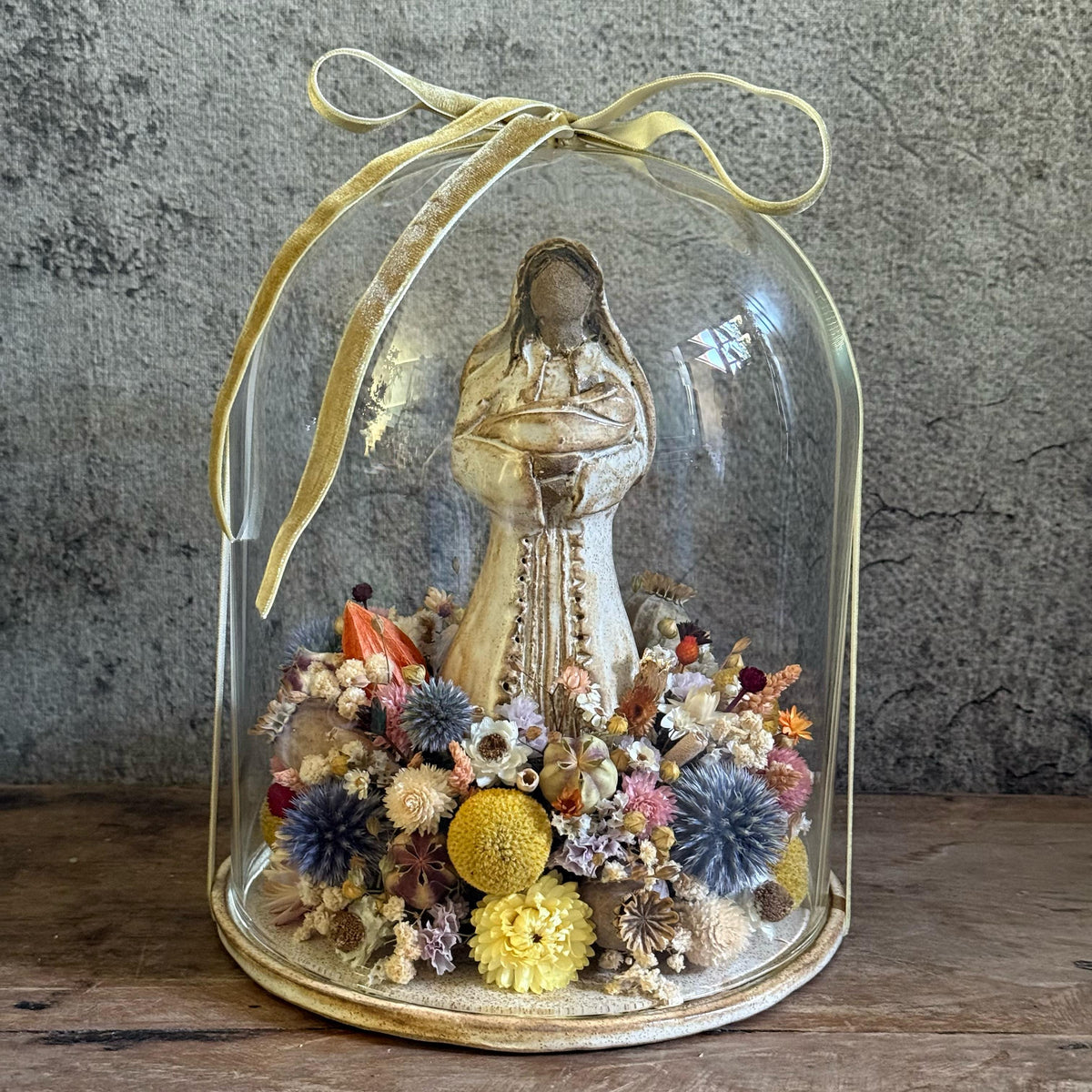 Fanal Virgen Cerámica Gres 22x20 cm